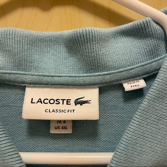 Men’s Lacoste Blue Polo - Picture 2 of 3